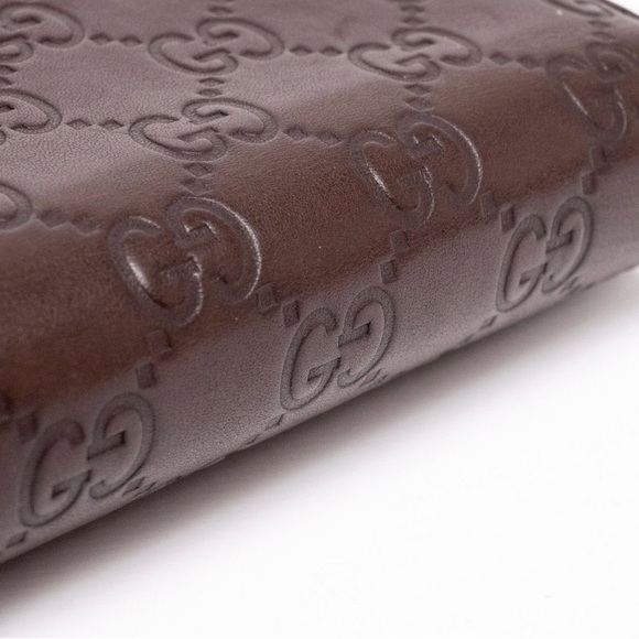 Gucci Guccissima Brown Leather Continental Wallet - Picture 9 of 11